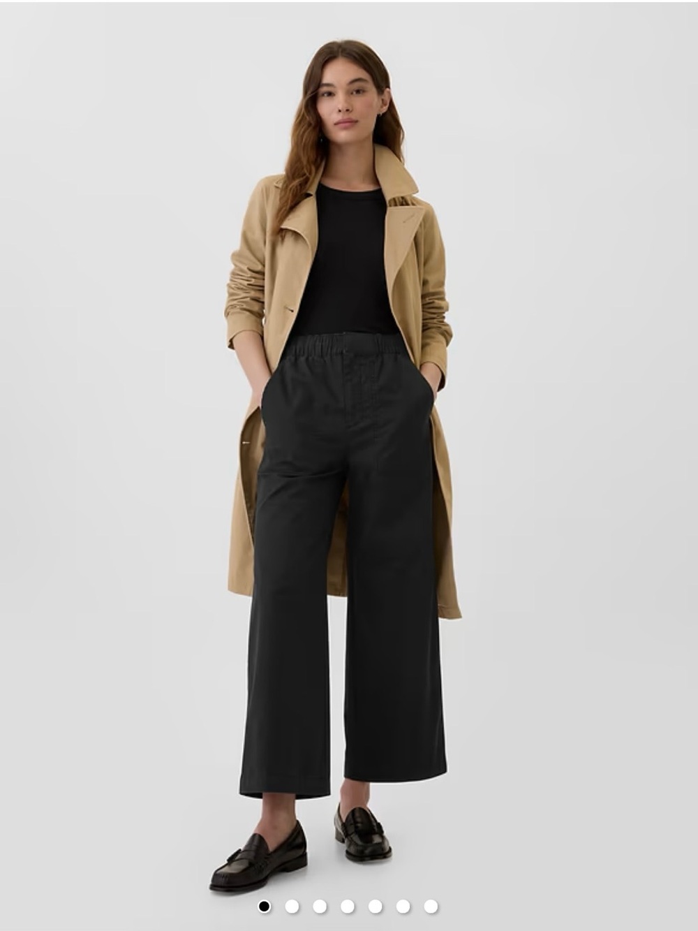 GAP Factory High Rise Easy Wide-Leg Khakis